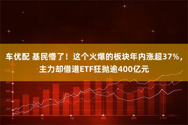 车优配 基民懵了！这个火爆的板块年内涨超37%，主力却借道ETF狂抛逾400亿元