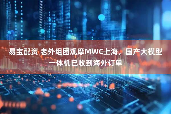 易宝配资 老外组团观摩MWC上海，国产大模型一体机已收到海外订单